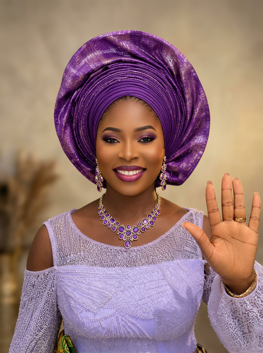 Solomon Nice Onyebuchi in traditional attire